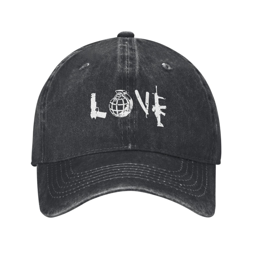 Love Guns Riffle Bullets Military BombPersonality Cotton Soft Baseball caps