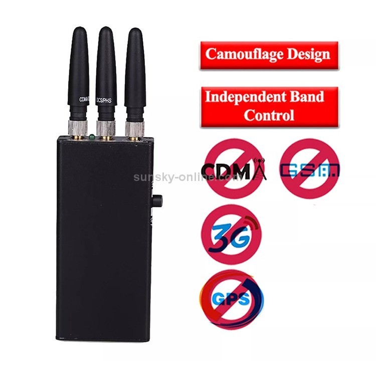 Jax-110b Mini Portable GSM/CDMA/DCS/PHS/GPS สัญญาณโทรศัพท์มือถือ Jammer (ฝาครอบ: 1-5 ม.)