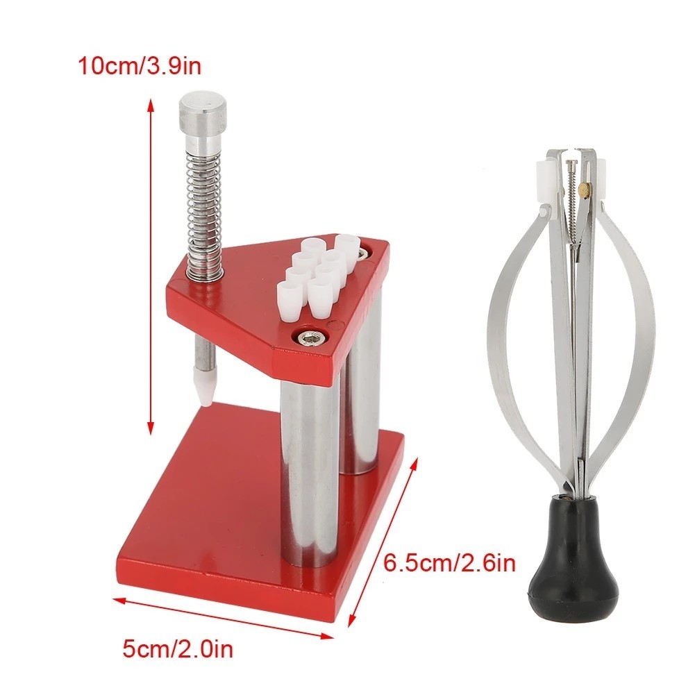 เครื่องมือนาฬิกา Hands Remover Plunger Puller โลหะผสมเหล็ก Fitter เปิดมือชุดนาฬิกาซ่อมเครื่องมือสําหรับช่างซ่อมนาฬิกานาฬิกามือถอดเครื่องมือ