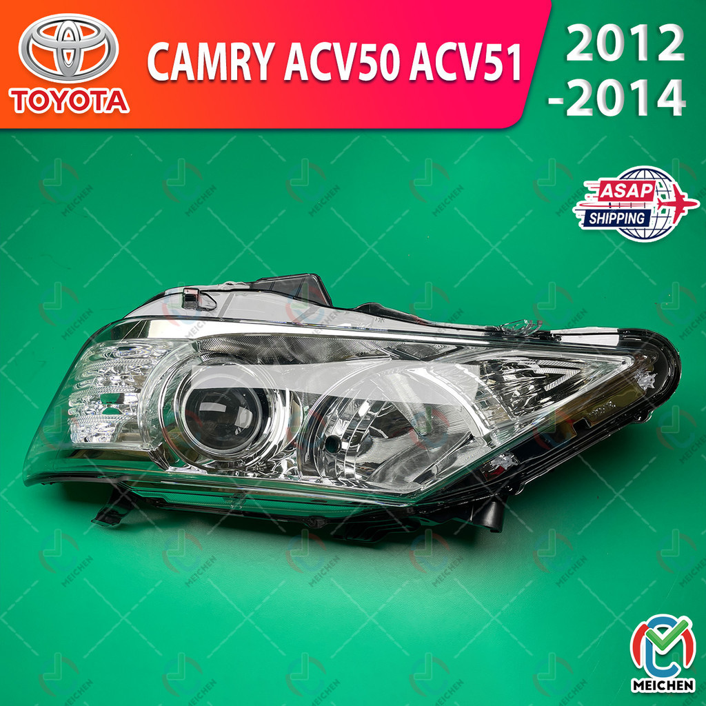 Toyota Camry acv50 acv51 xv50 ไฟหน้า 2012-2014 ไฟหน้า โคมไฟหน้า เลนส์ไฟหน้า front lamp โคมไฟหน้ารถยน