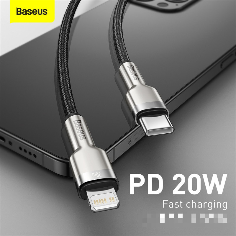 Baseus สาย USB C สําหรับ iPhone 13 14 Pro Max PD 20W Fast Charge สําหรับ iPhone 12 11 Charger USB Type C สําหรับ Macbook Pro