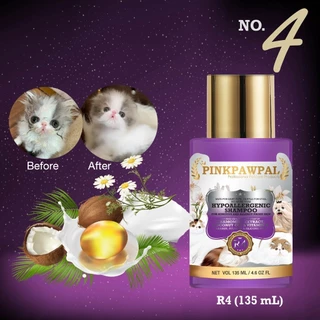 Pinkpawpal แชมพูสูตรอ่อนโยน แก้แพ้ เร่งขนยาว( Facial and kitten Shampoo )
