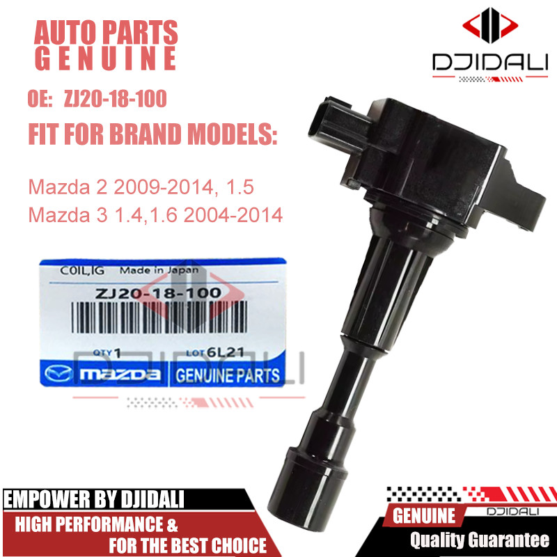 คอยล์จุดระเบิด Mazda2 (1.52009-2014), Mazda3 (1.4,1.6 2004-2014) G1 G2 ZJ20-18-100 ZJ20-118-100
