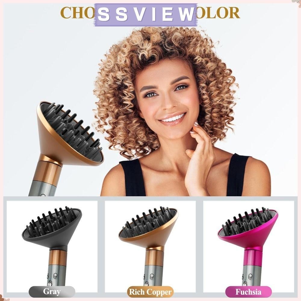 Stillsaview อัพเกรด Bigger Diffuser, สิ่งที่แนบมาขนาดใหญ่ Diffuser, Hot อัพเกรดหัวฉีดขนาดใหญ่เพื่อเครื่องเป่าผม Faster Define Curls ใช้งานร่วมกับ Airwrap