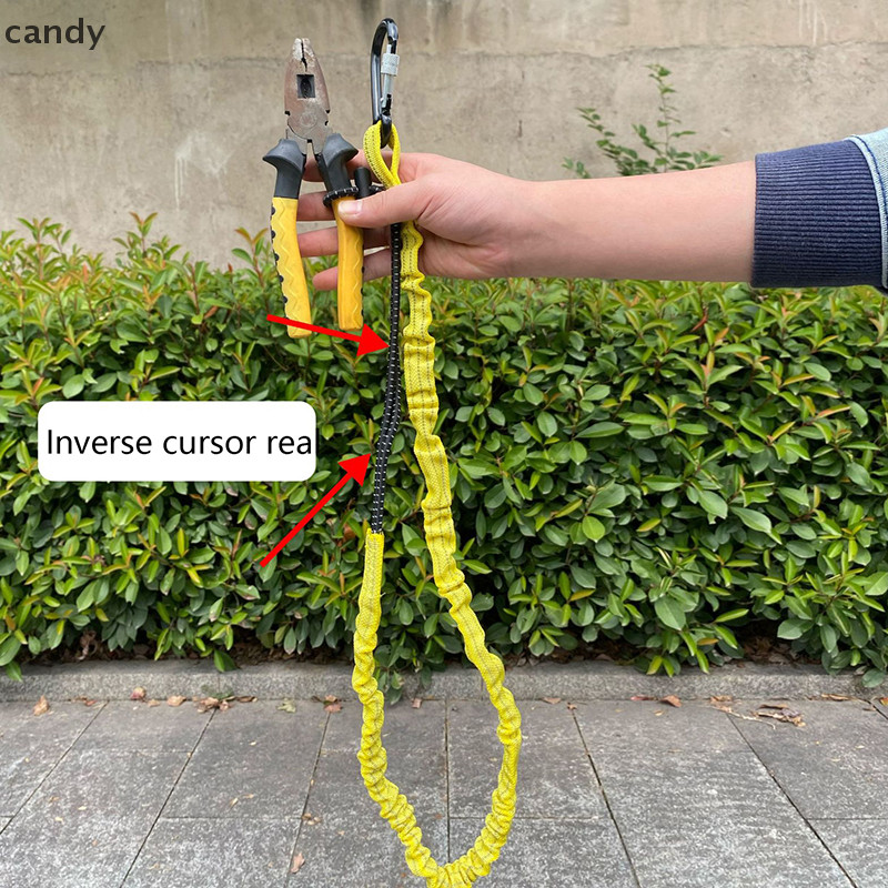 Ndy ความปลอดภัย Bungee Tether เครื่องมือ Lanyard พร้อม Carabiner Hook ปีนเขาทํางาน Anti-Falling เชือกความปลอดภัย Aerial ทํางานปีนเขาอุปกรณ์เสริม N