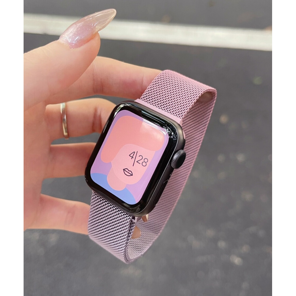 Lenuo Ombre สําหรับ iWatch Series สําหรับนาฬิกา Watch 9 Ultra 8 7 SE 3 4 5 6 2 / 42 44 45 49 40 41 38 mm มม.สแตนเลส
