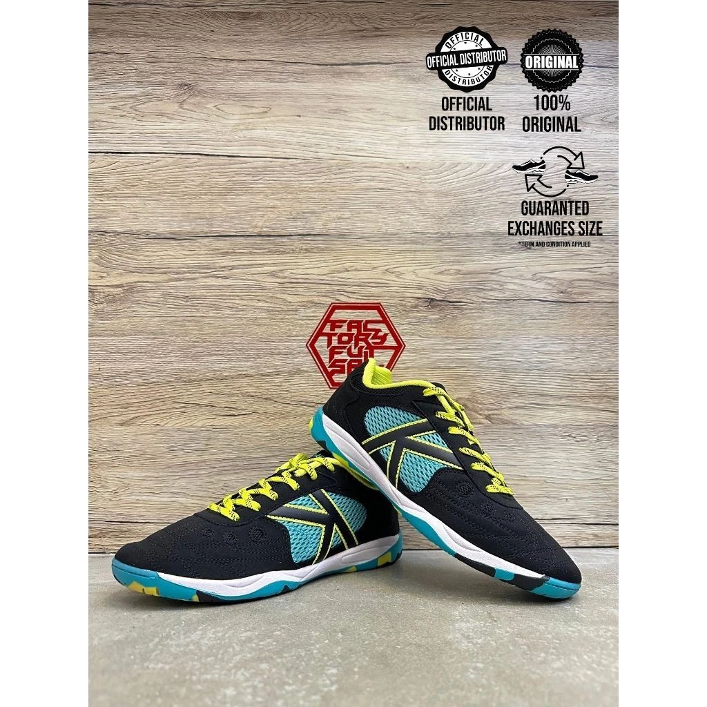 KELME K-COPA(586)-BLACK/LIME/LIMA KASUT FUTSAL SHOES