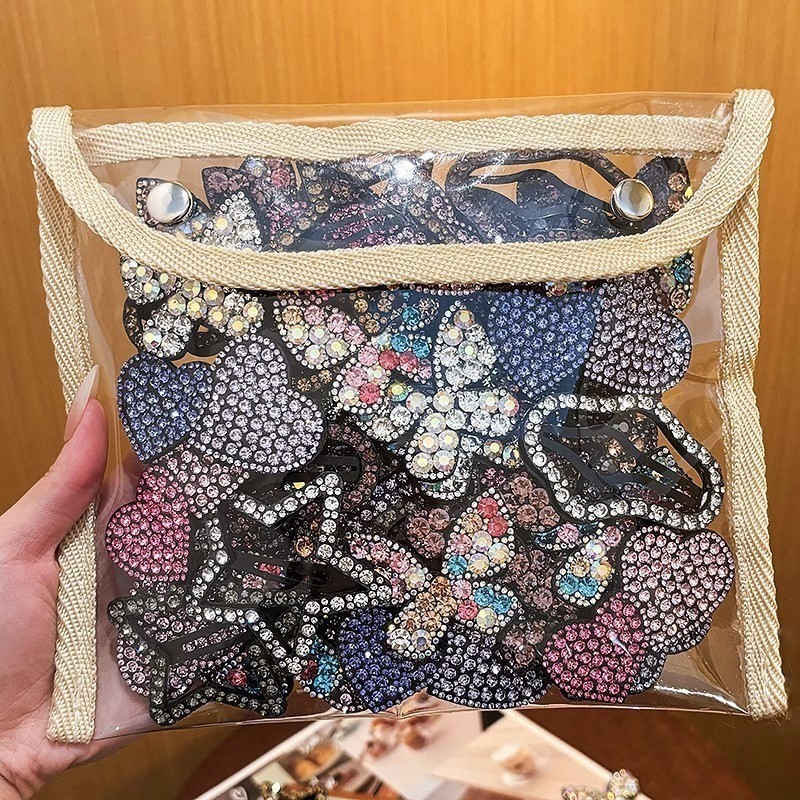 2ชิ้นชุดกิ๊บติดผมสําหรับผู้หญิงแฟชั่นเกาหลีใหม่อารมณ์ประกาย พลอยเทียม มุกเมฆดาวกิ๊บคลิปด้านข้างคลิปเรียบกิ๊บกิ๊บอุปกรณ์ผม - รูปที่ 2