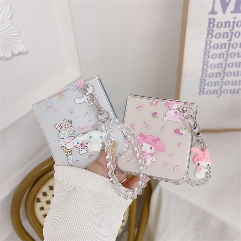 สําหรับ Samsung Galaxy Z Flip 3, Z Flip 4, Z Flip 5, Z Flip 6, เคสโทรศัพท์พับลายการ์ตูนสีสันสดใส, PTU ฝาครอบป้องกันแบบนุ่มโปร่งใส - รูปที่ 3