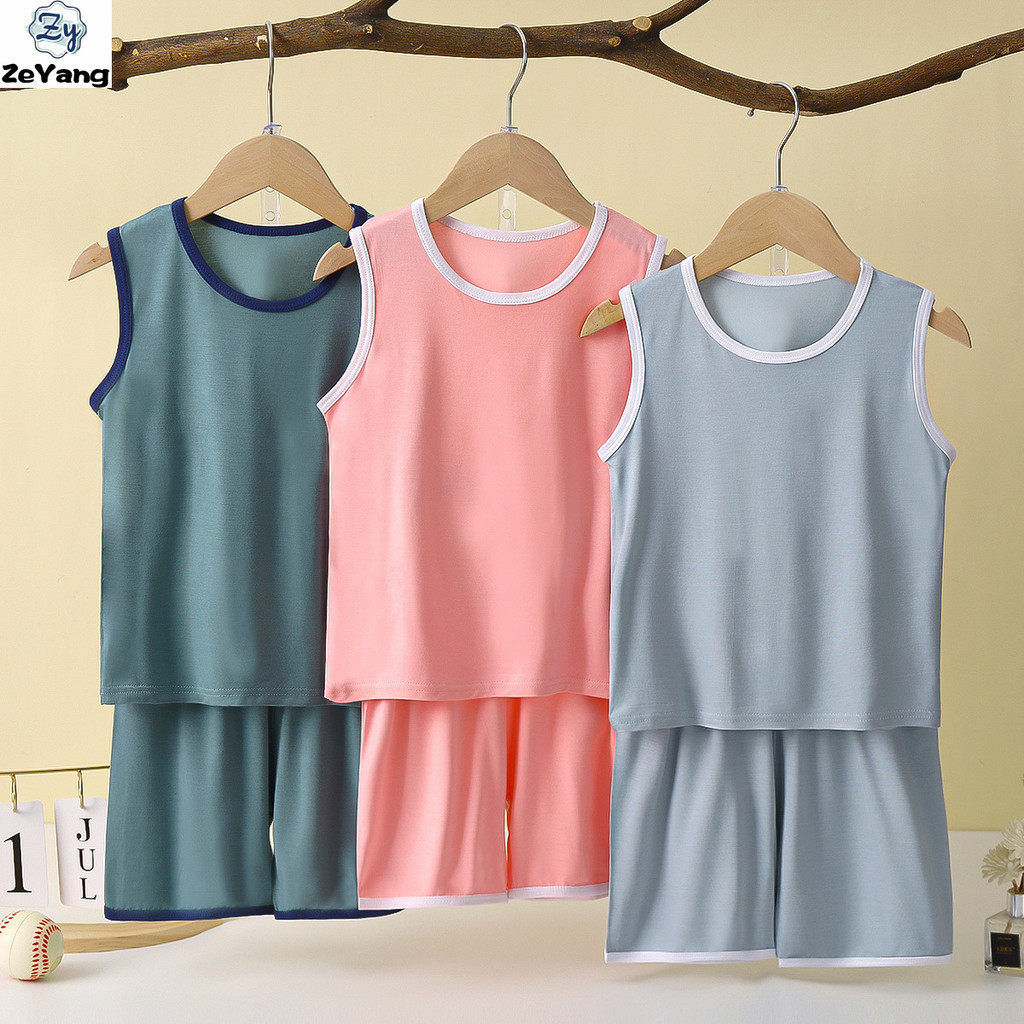 [ซี่] 90-180 ชุดลำลองสำหรับเด็กชุดผ้าไหมน้ำแข็ง