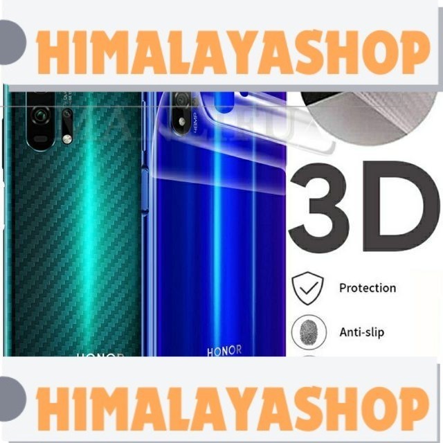 P1002 Huawei Honor 5C/Y62/5A/9i/9lite/10lite/honor10/10lite/V20/6X/7X ฟิล์มบังโคลนด้านหลังคาร์บอน