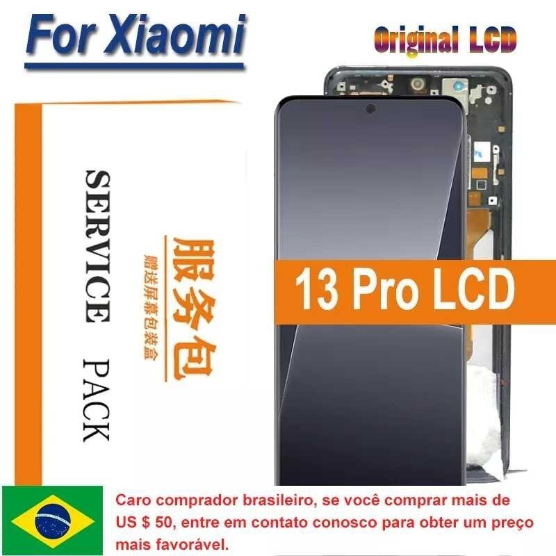 6.73 inches Original AMOLED For Xiaomi 13 Pro LCD Display Screen Touch Panel Digitizer For Xiaomi