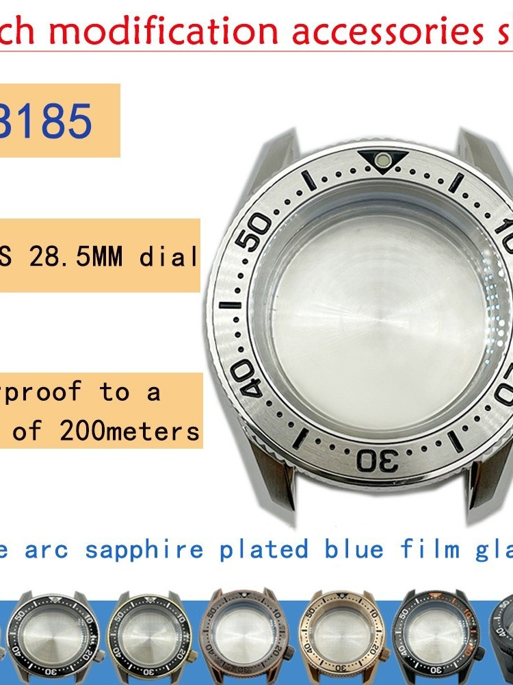 ฟิกเกอร์ ♞SPB185 SPB187J1 28.5 มม. สําหรับ NH35 36 200 เมตรกันน้ำ เคสนาฬิกาข้อมือ สเตนเลส