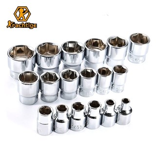 6-24 มม.3/8 "ด้านนอกหกเหลี่ยมซ็อกเก็ตบิต 19 ขนาดอะแดปเตอร์แรงบิด Spanner Ratchet Socket ประแจ Nut Removal