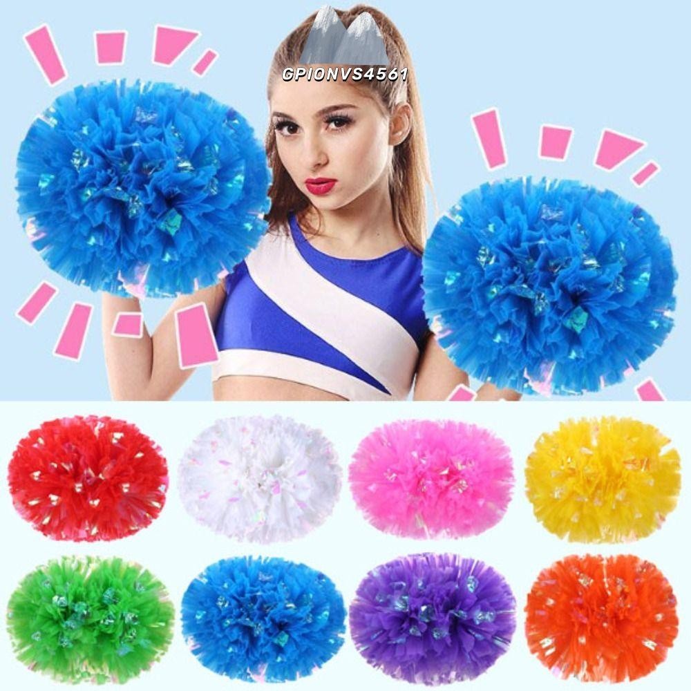 Gpionvs4561 ปอมปอมเกมกีฬา 9 สี 32x30 ซม. ปอมปอมเชียร์ลีดเดอร์