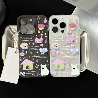 🔥GOOD🔥เคสโทรศัพท์การ์ตูน Matte น้ำแข็ง ฝาครอบโทรศัพท์นุ่ม Iphone 17 16 15 14 13 12 11 Pro Max X Xr Xs Max 7 8 Plus