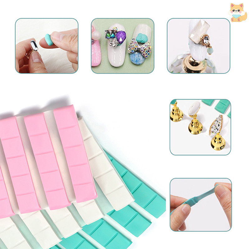 [VI] ขาตั้งเล็บกาวเหนียวปลอดสารพิษ Plasticine Clay Fix กาวเล็บเครื่องมือ TH