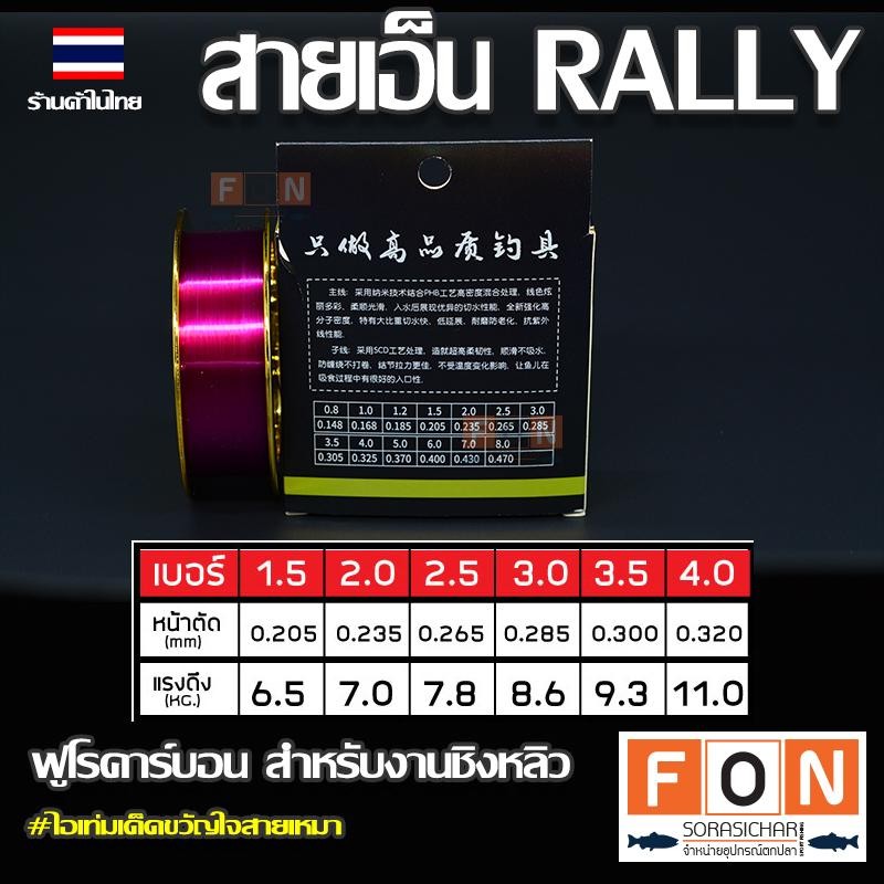 สายเอ็นชิงหลิว fluorocarbon RALLY 118M. แรงดึงสูง สายนำเข้าจากเยอรมัน ราคา ถูกที่สุด ดีลบีเคเค แกลเลอรีภาพที่ 7