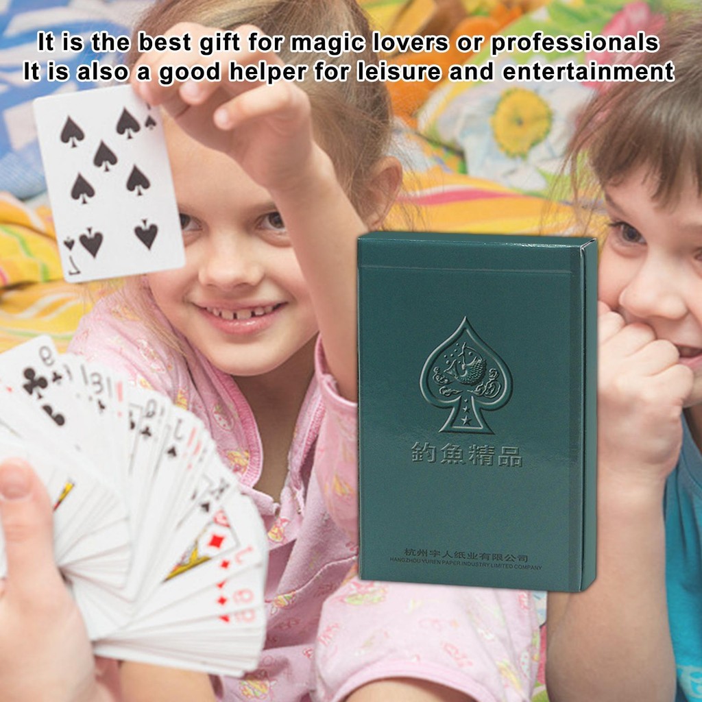 Magic Poker Cards Fishing Playing Cards  Great Novelty Gift Magic Playing Cards Props Stage Shows