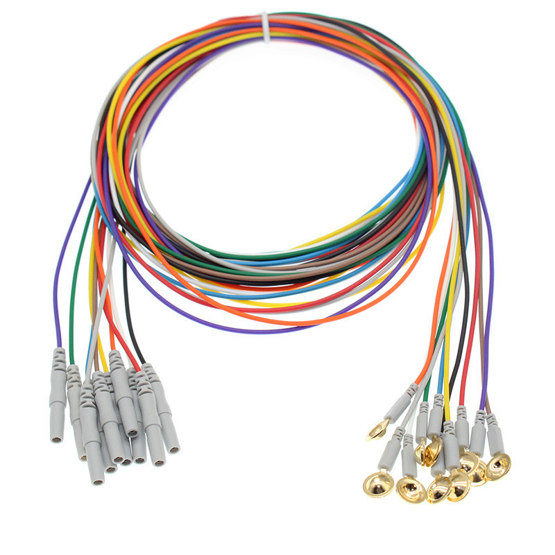 10pcs Electrode Din 1.5 มม.ทนทานปลั๊ก EEG สําหรับ Epilepsy Diagnostics, Intelligence Tests สมองสัญญาณ Amplification อุปกรณ์