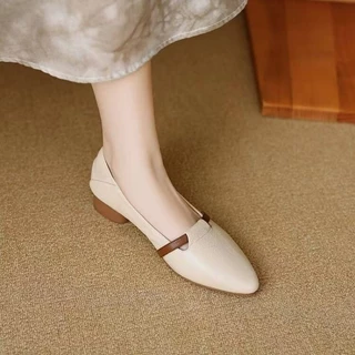 Atikota ผู้หญิงรองเท้าแบนสุภาพสตรีแฟชั่น Pointed Toe ปากตื้นน้ําหนักเบาแฟลตอเนกประสงค์