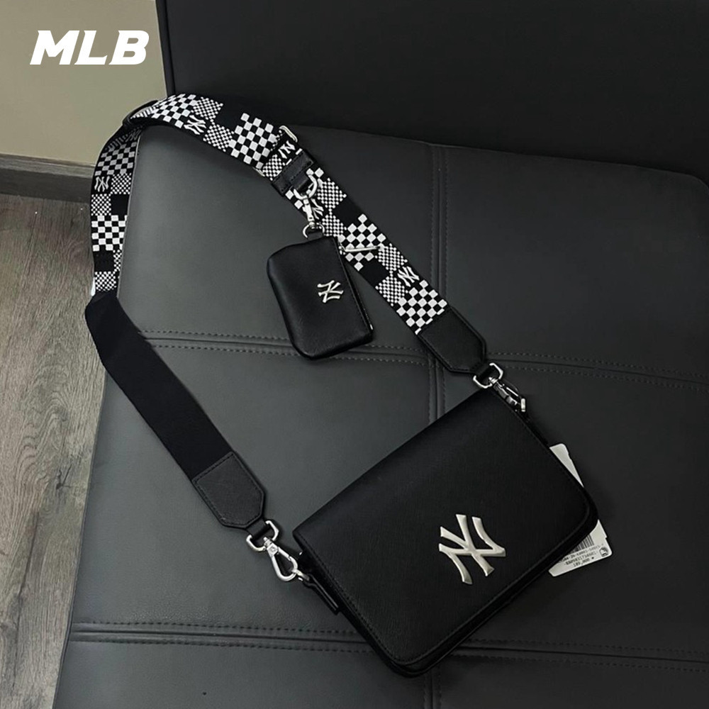 กระเป๋าสะพายไหล่ MLB กระเป๋าสะพายข้างสีทันสมัย ​​กระเป๋าสะพายข้างสำหรับผู้หญิง