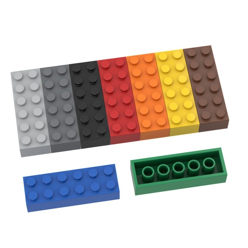 Gsban 2456 อิฐ 10 ชิ้น 2x6 อนุภาค 44237 Building Blocks อุปกรณ์เสริม MOC DIY ของเล่น