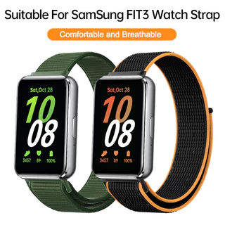 สายไนลอน สำหรับ Samsung Galaxy Fit3🔥สายนาฬิกากีฬาระบายอากาศ🔥สําหรับ Samsung Galaxy Fit3 สายรัดแบบถักนุ่ม
