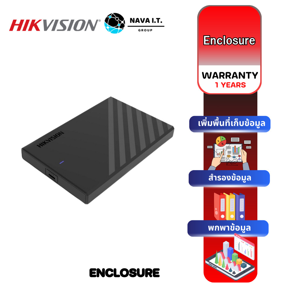 HIKVISION EXTERNAL HARD DRIVE ENCLOSURE กล่องใส่ฮาร์ดดิสก์ภายนอก รุ่น MHB201 / MHC201