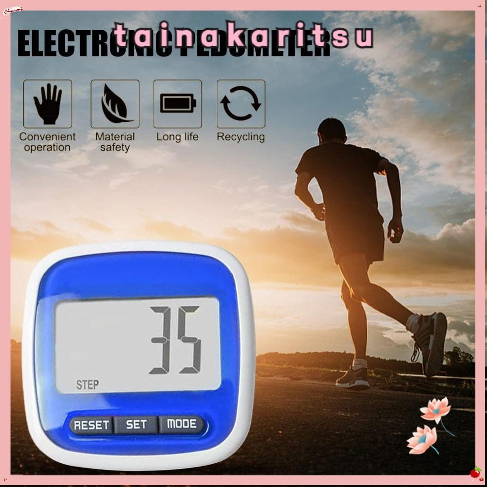 Tainakaritsu เครื่องนับก้าว Tri-Axiis จอแสดงผลดิจิตอล เครื่องนับก้าว ABS อัจฉริยะพร้อมเครื่องนับก้าวแบบคลิปกีฬา