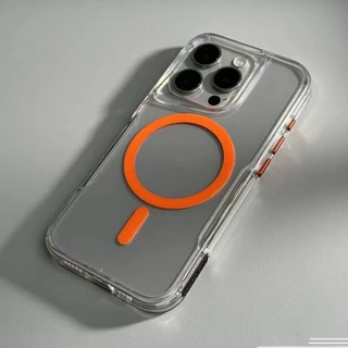 ใหม่สําหรับ iPhone 16 ProMax เคสโทรศัพท์แม่เหล็ก iP 11 12 13 14 15 16 Pro Max โปร่งใส anti drop กันกระแทกเคสโทรศัพท์ Hard ฝาหลัง