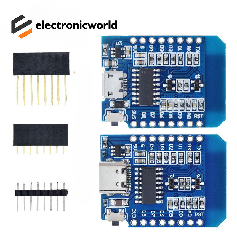 D1 Mini TYPE-C/MICRO ESP8266 ESP-12F CH340G V2 USB D1 Mini WIFI Development Board D1 Mini NodeMCU Lu