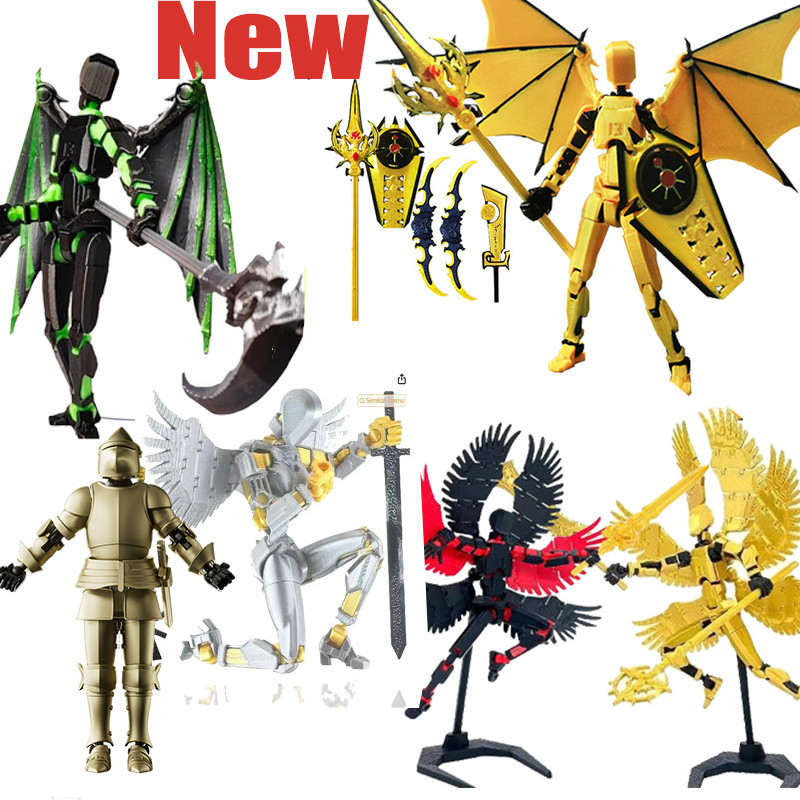 Lucky 13 Action Figure Dummy 13 3d พิมพ์ของเล่น T13 อุปกรณ์เสริม Movable Robot Titan 13 ของเล่น