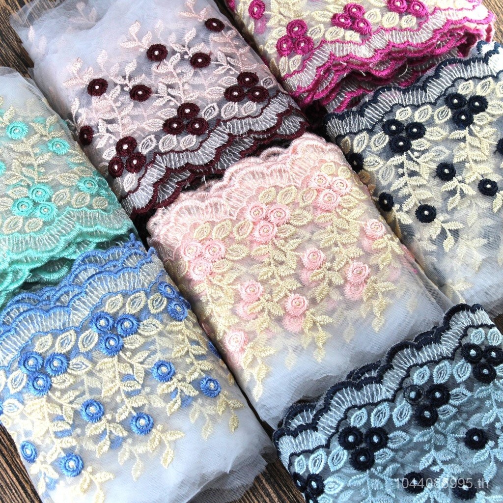 1แพ็ค0.91เมตรลูกไม้ตัดดอกไม้เย็บปักถักร้อยอุปกรณ์เสื้อผ้ากระโปรงชุดแต่งงานผ้าน่ารักลูกไม้ตัดอุปกรณ์เย็บผ้า, 9.5เซนติเมตรความกว้าง, DIY และอุปกรณ์ตกแต่ง