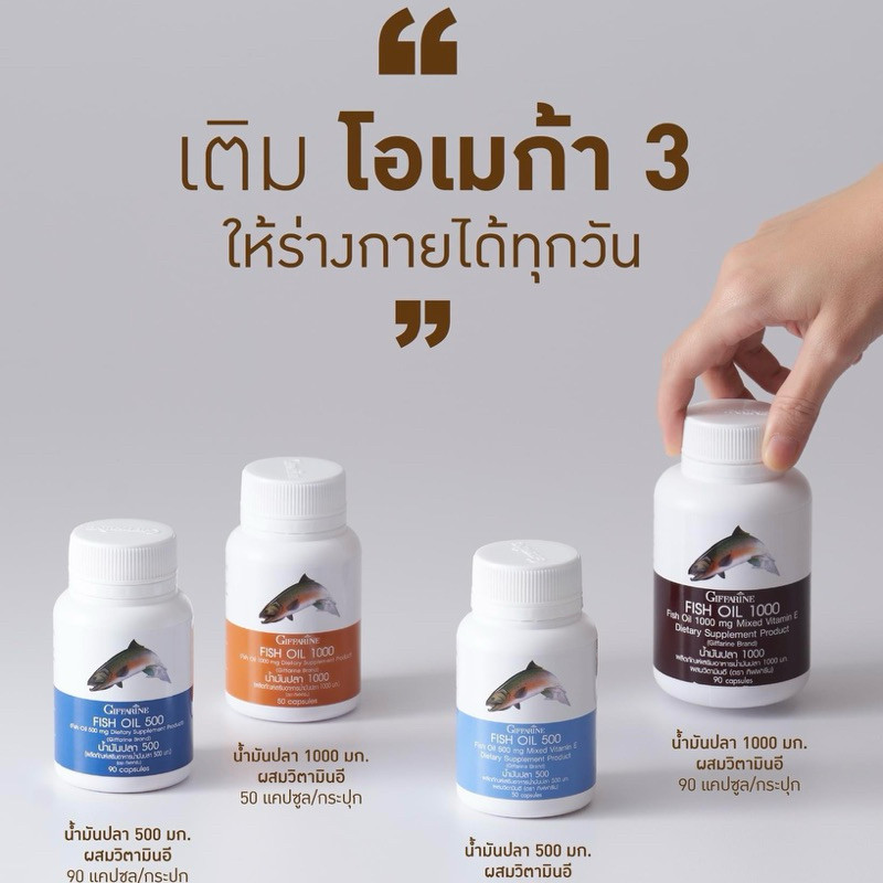 สินค้าขายดีกิฟฟารีน  น้ำมันปลาบำรุงสมอง ต้านการอักเสบ มีโอเมก้า3ในปริมาณที่เหมาะสมต่อร่างกาย