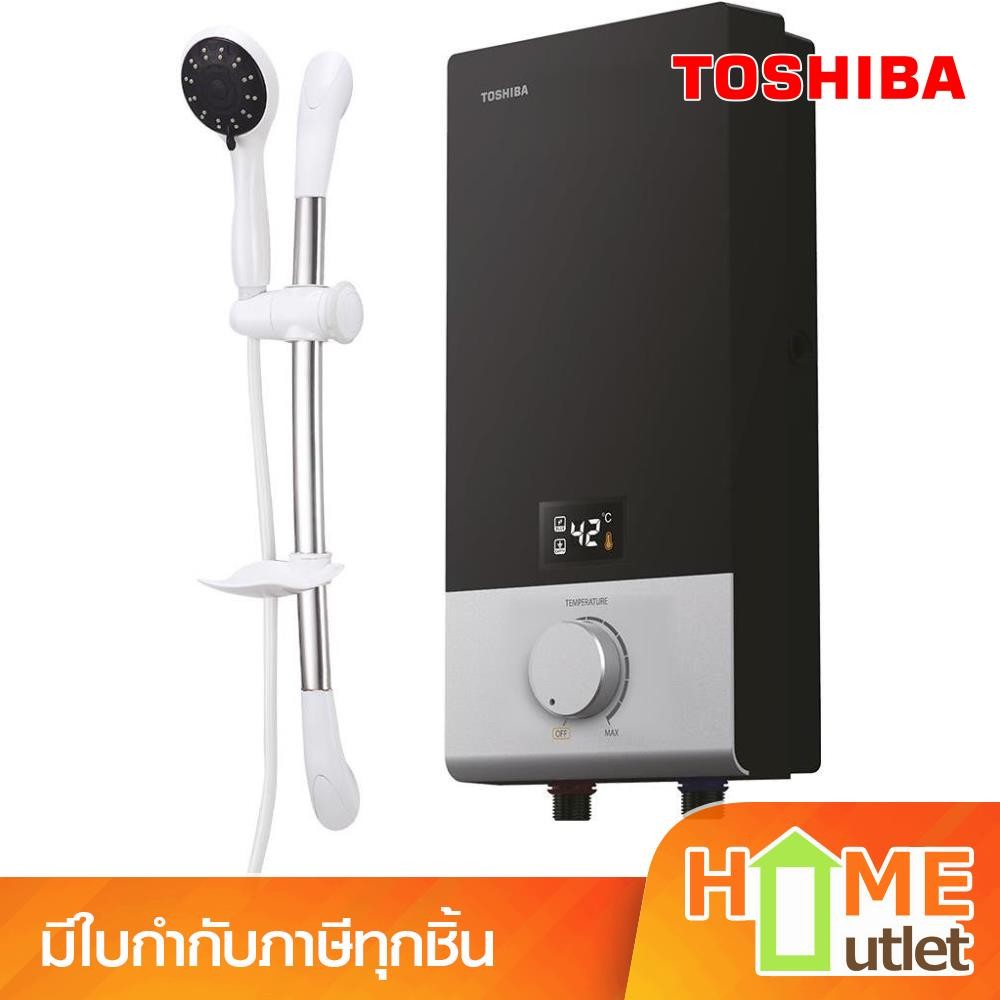 TOSHIBA เครื่องทำน้ำอุ่น 3800W DIGITAL สีดำ รุ่น DSK38ES5KB (16281)