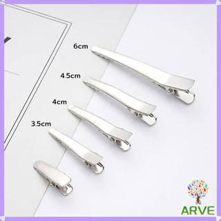 ARVE กิ๊บปากเป็ด วัสดุโลหะ อุปกรณ์เสริม DIY อุปกรณ์ร้านทำผม Hair Clips