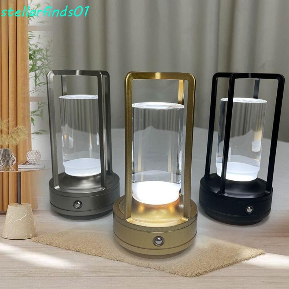 Stellarfind บรรยากาศ Night Light, USB ชาร์จโคมไฟตั้งโต๊ะ Led,สไตล์อุตสาหกรรมไร้สาย Cross 2000mA โคมไฟข้างเตียงอ่าน