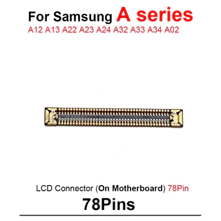 1-5pcs LCD FPC หน้าจอสําหรับ Samsung Galaxy A12 A13 A23 A22 A24 A32 A33 A34 A02 บนเมนบอร์ด