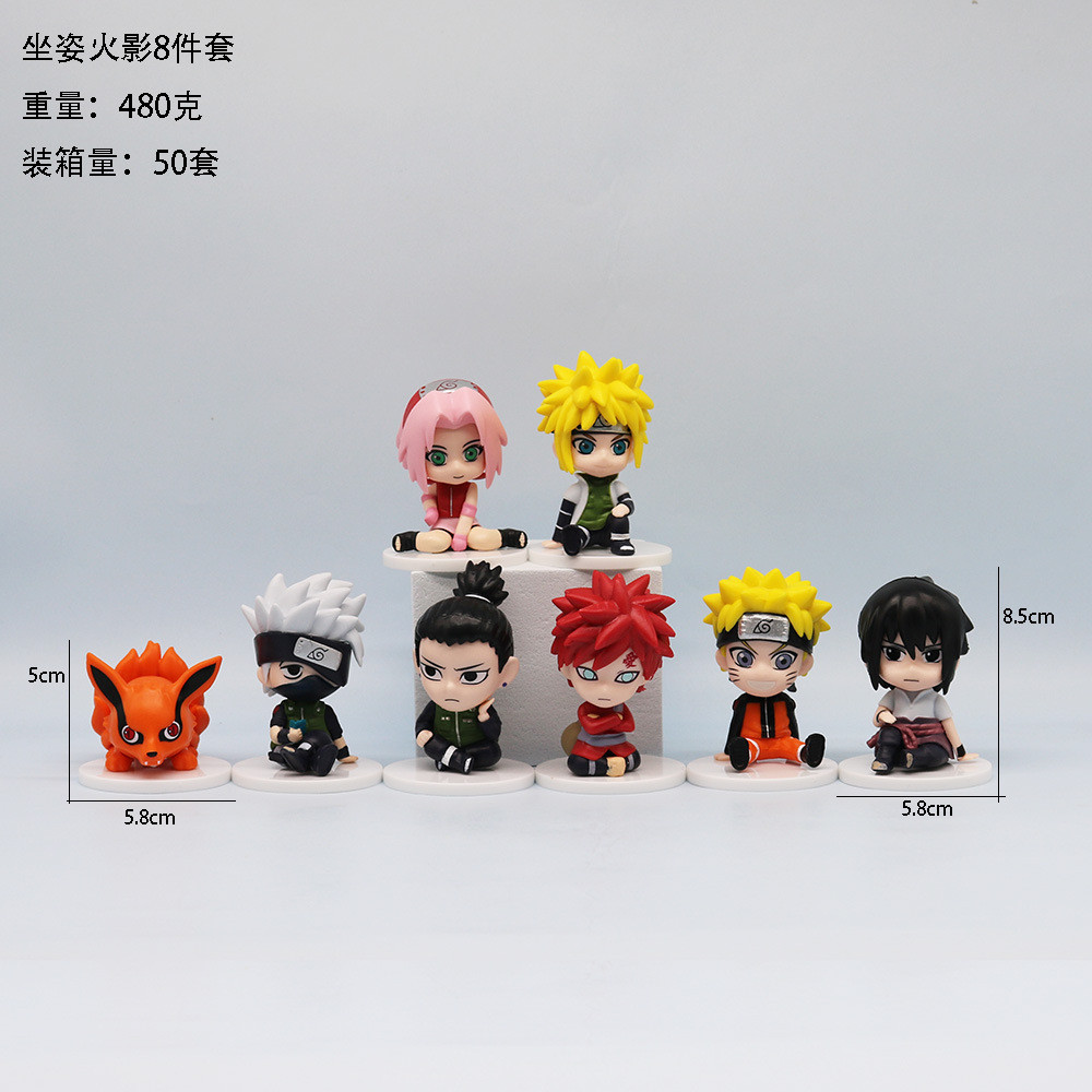 Naruto Gashapon Car Cake Decorative Anime Doll