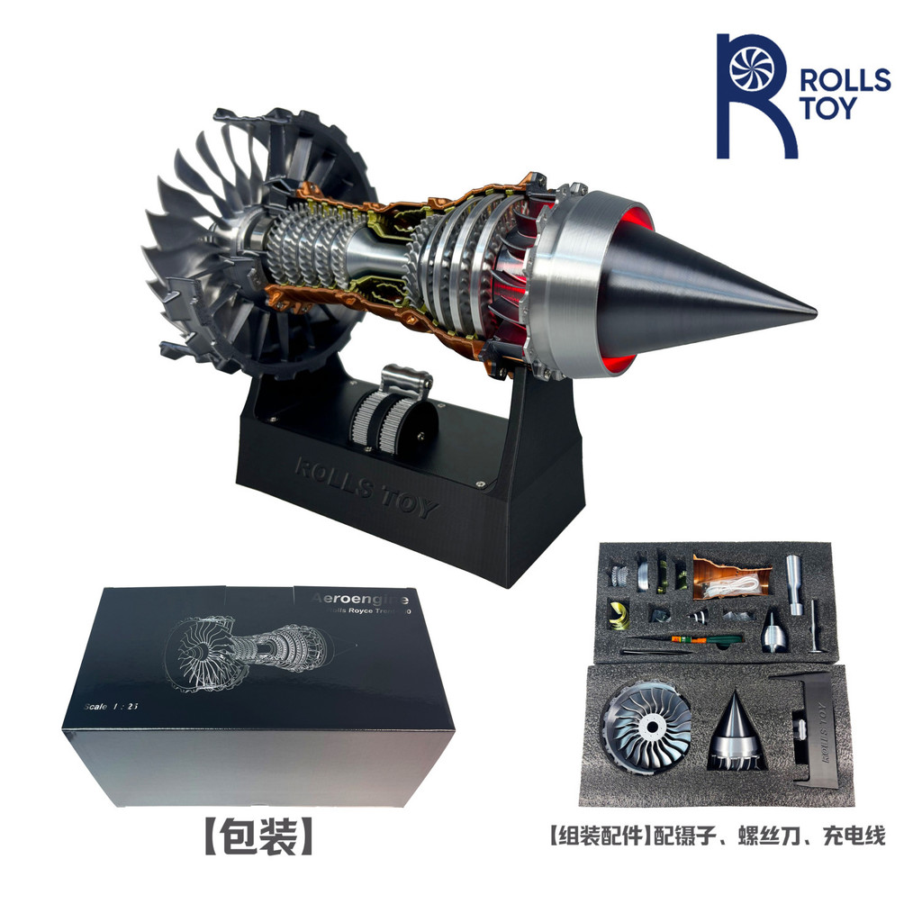 ใหม่เครื่องบิน A380 Airbus turbofan เครื่องยนต์ประกอบโมเดลของเล่นเพื่อการศึกษาเครื่องประดับของขวัญ