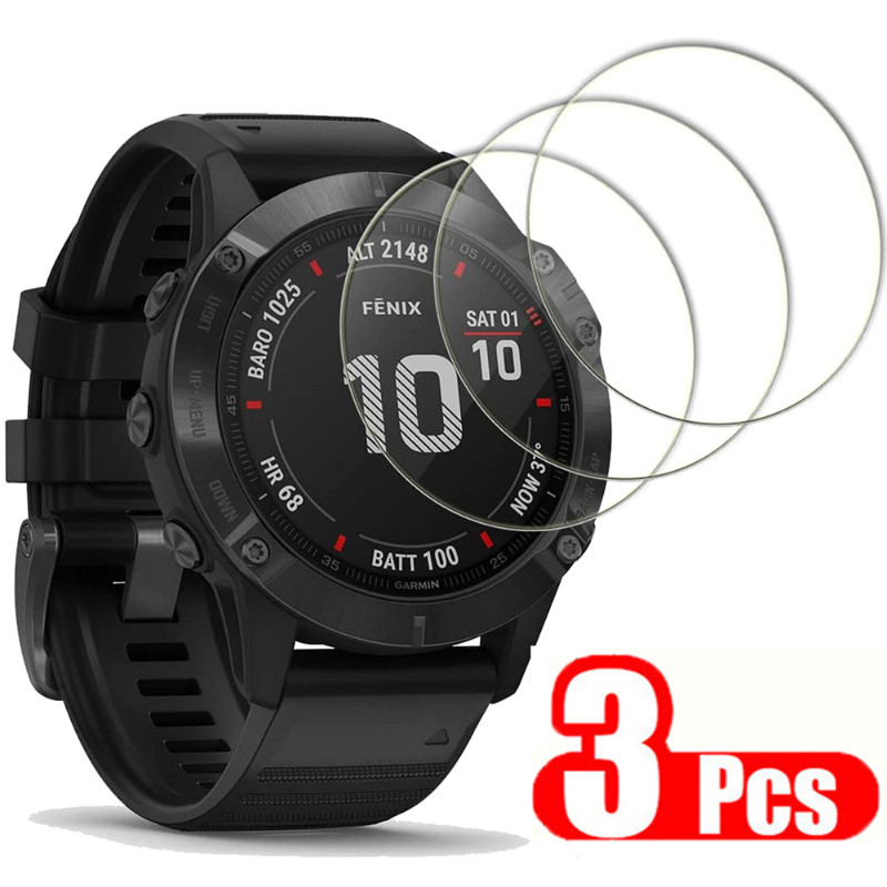 Garmin Fenix8 Fenix7 Fenix6 1-3Pcs 100D HDฟิล์มกระจกนิรภัยใสสําหรับGarmin Fenix 8 43 มม.47 มม.51 มม.7X 7S 7 6 Pro Sapphireป้องกันการระเบิดAnti Scratchป้องกันหน้าจอ