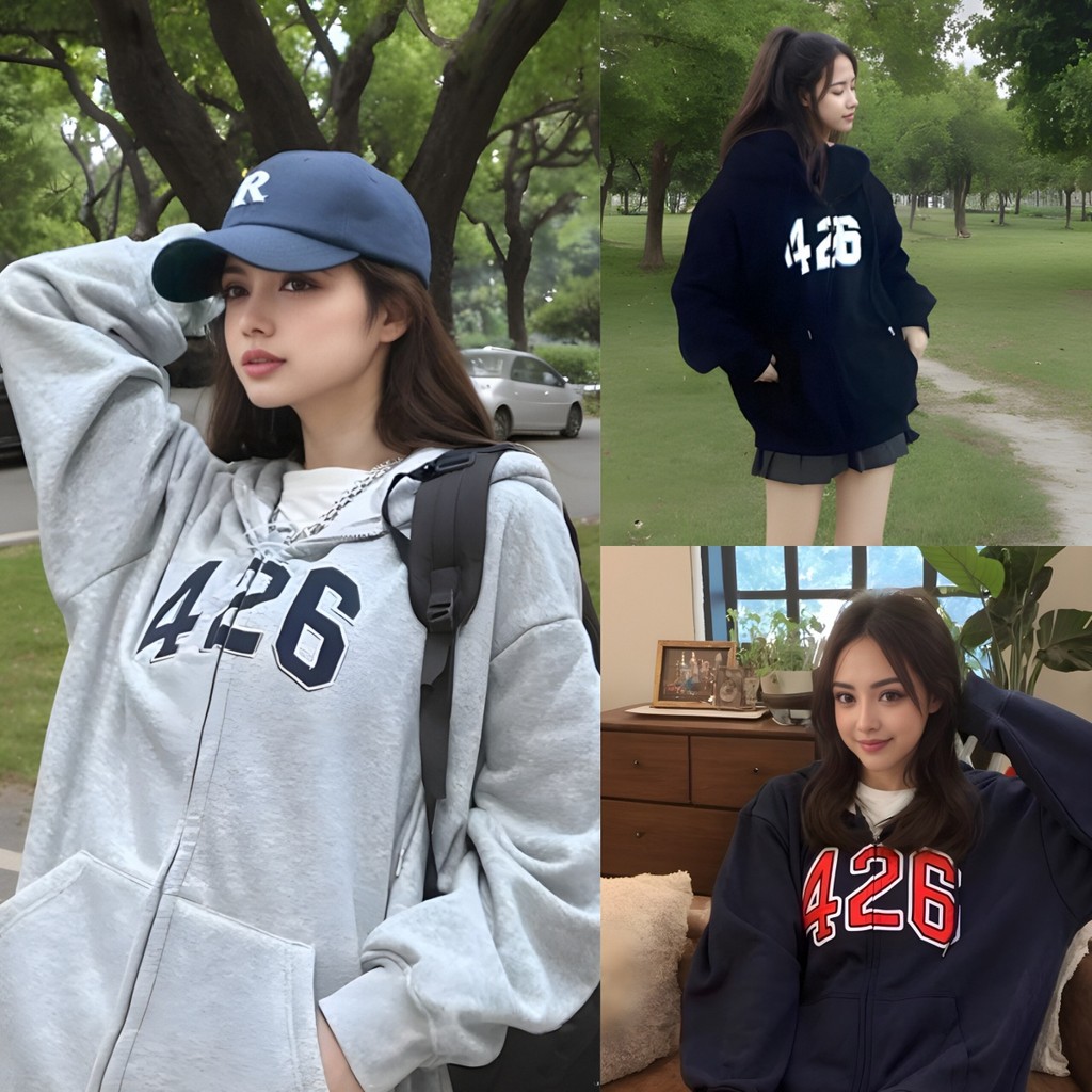 เสื้อกันหนาวแขนยาวสีพื้นสไตล์เกาหลี พร้อมส่ง ดีไซน์สวยเรียบง่าย เหมาะสำหรับฤดูหนาว เพิ่มความอบอุ่นให้กับการแต่งตัว