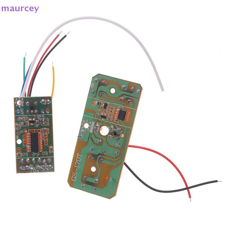 Maurcey 4CH รีโมทคอนโทรล 27MHz วงจร PCB เครื่องส่งสัญญาณบอร์ดสําหรับรถยนต์ RC TH