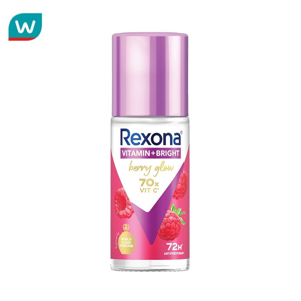 Rexona เรโซนา โรลออน วิตามิน + ไบรท์ เบอร์รี่ โกลว์ แอนติเพอสไปแรนท์ 45 มล.