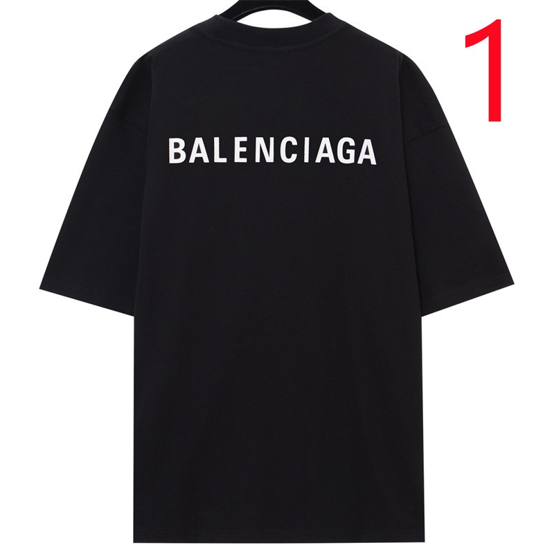 เสื้อยืดขนาดบวก High Street ปักด้านหน้าและด้านหลังตัวอักษรผ้าฝ้าย Tshirt ผู้ชายและผู้หญิงเสื้อแขนสั้น