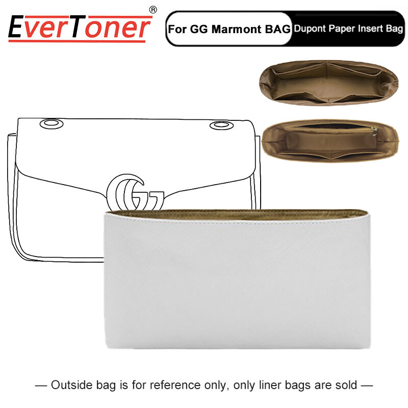 Evertoner DuPont กระดาษใส่กระเป๋าสําหรับ Marmont Liner Multi-functional Travel Makeup Organizer รูปร่างเรียงรายกระเป๋า Super กระเป๋าเครื่องสําอาง