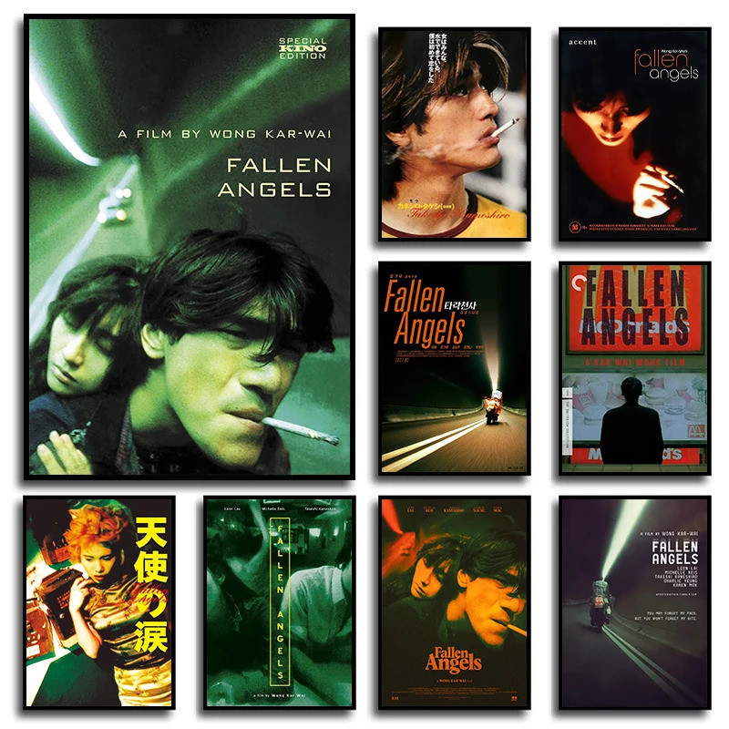 ภาพยนตร์คลาสสิก Fallen Angels (1995) Wong Kar-wai Series Vintage Film โปสเตอร์ผ้าใบภาพวาด Wall Art ภ