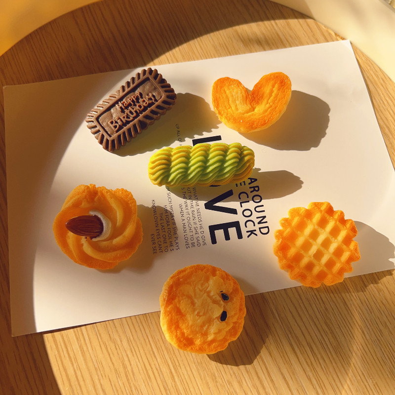 ใหม่สไตล์จําลองคุกกี้คลิปด้านข้างกิ๊บน่ารักที่ไม่ซ้ํากันสนุกกิ๊บหญิงกระโหลกตลกด้านคลิปอุปกรณ์ผม