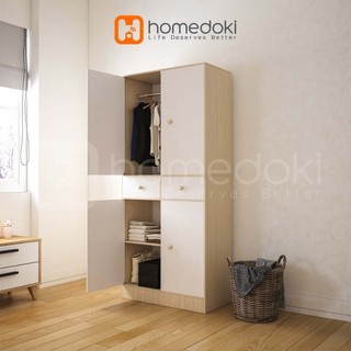 Homedoki Lemari Pakaian/Lemari Baju/Lemari Baju Minimalis/Lemari Pakaian Estetik/Lemari Baju Aesthetic/Lemari Pakaian Minimalis